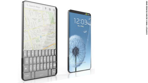 Korean designer Seunggi Baek's Bubble Phone gives users the best of two worlds. It has a full-length touchscreen on one side and a raised bubble keypad on the reverse. The screen is transparent so users can flip the phone and use it whichever way they want. 
